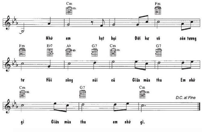 Sheet nhạc Lệ Buồn Nhớ Mi 3